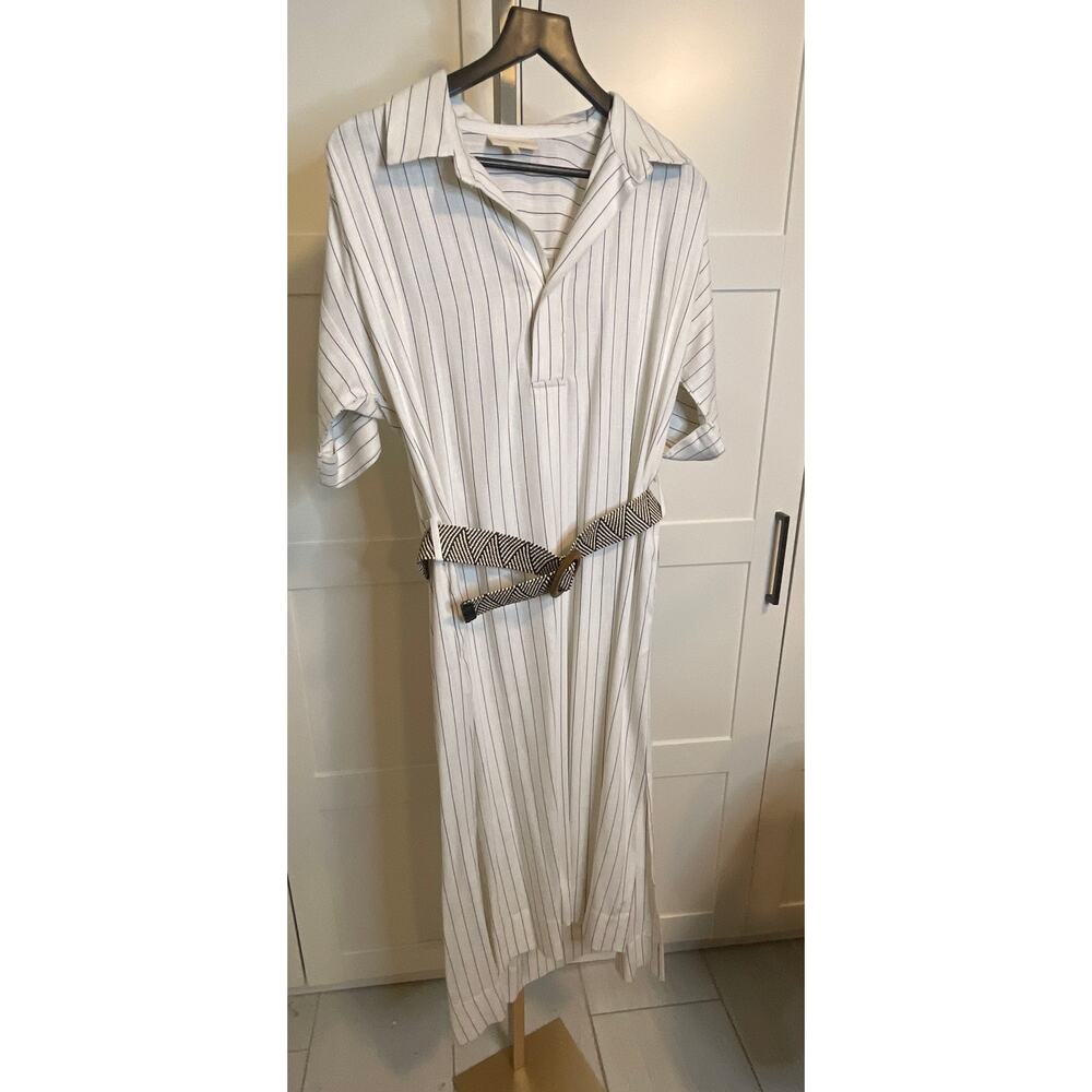 NWOT: Melloday Striped Belted Shirt Dress Size Large - Picture 10 of 10